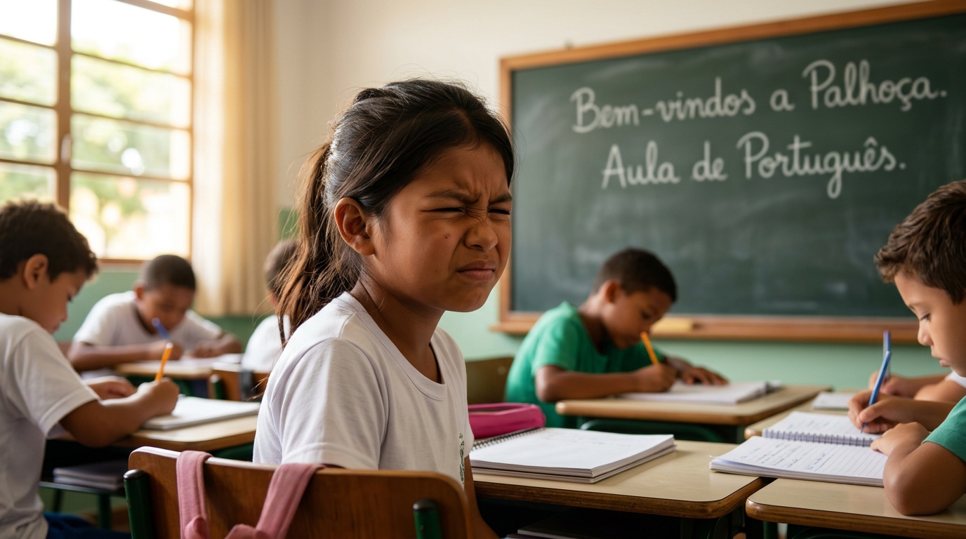 Crianças em ambiente de aprendizagem